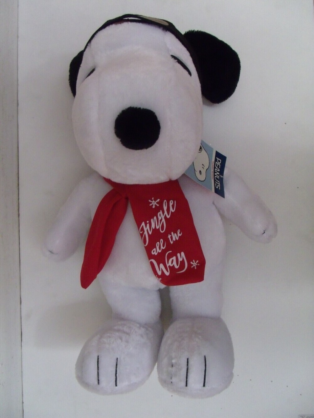 PEANUTS Snoopy Jingle All The Way PORCH GREETER 18" tall Aviator NEW NO TAG